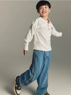 Reserved - Jeansy baggy - niebieski