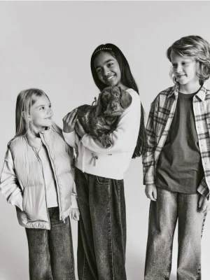 Reserved - Jeansy baggy - niebieski