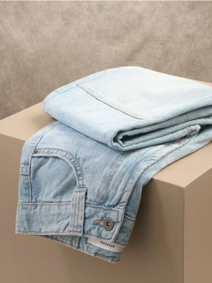 Reserved - Jeansy baggy - niebieski