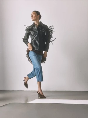 Reserved - Jeansy baggy - niebieski