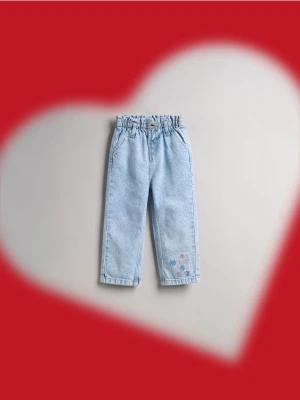 Reserved - Jeansy baggy - niebieski