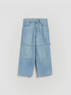 Reserved - Jeansy baggy - niebieski