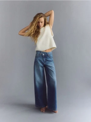 Reserved - Jeansy baggy - niebieski