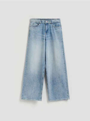 Reserved - Jeansy baggy - niebieski