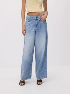Reserved - Jeansy baggy - niebieski