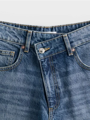 Reserved - Jeansy baggy - niebieski