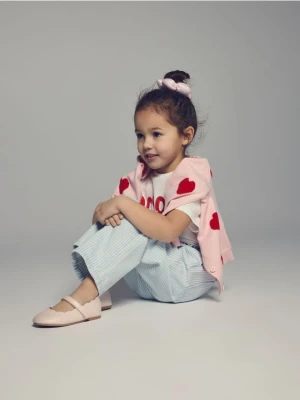 Reserved - Jeansy baggy w paski - niebieski