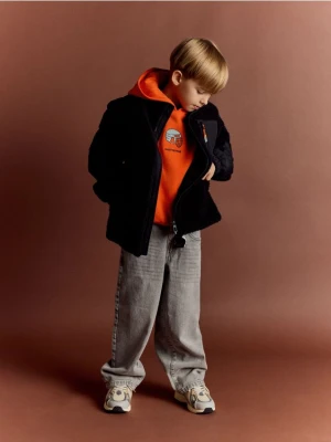 Reserved - Jeansy baggy z brelokiem - jasnoszary