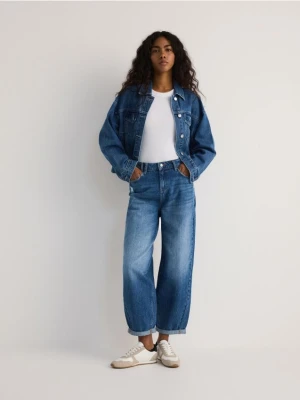 Reserved - Jeansy balloon fit - niebieski