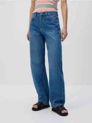 Reserved - Jeansy balloon fit - niebieski