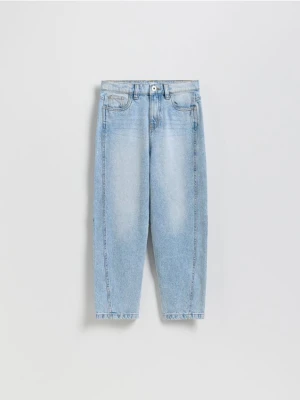 Reserved - Jeansy balloon fit - niebieski