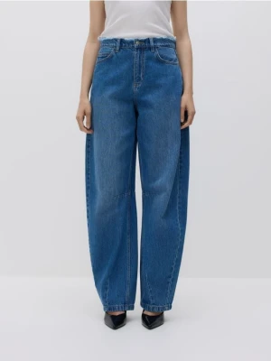 Reserved - Jeansy balloon fit - niebieski