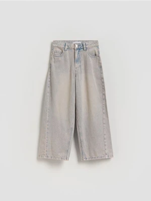 Reserved - Jeansy barrel fit - niebieski