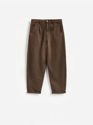 Reserved - Jeansy barrel leg - dark grey jeans