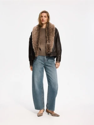 Reserved - Jeansy barrel leg - indigo jeans
