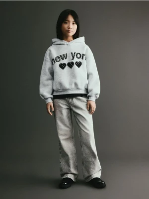 Reserved - Jeansy bootcut - jasnoszary