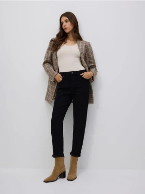 Reserved - Jeansy boyfriend slim - czarny