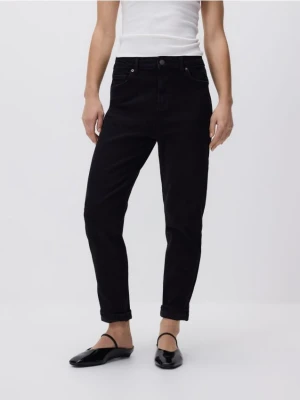 Reserved - Jeansy boyfriend slim - czarny