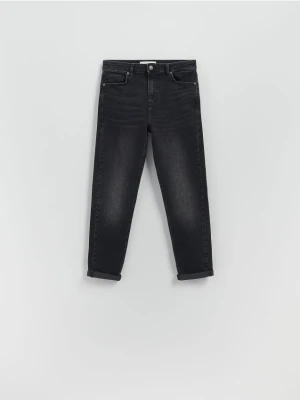 Reserved - Jeansy boyfriend slim - szary