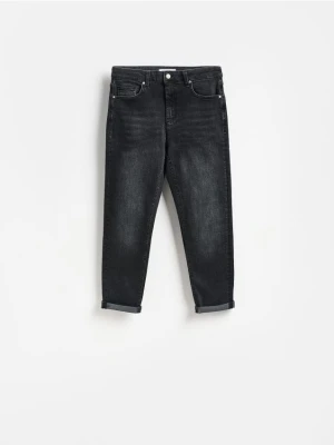 Reserved - Jeansy Boyfriend - szary