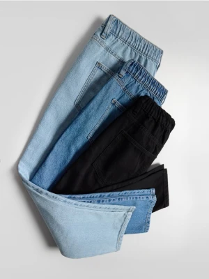 Reserved - Jeansy carrot fit - czarny