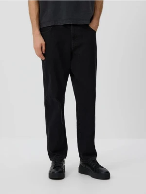 Reserved - Jeansy carrot fit - czarny