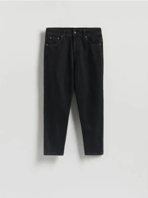 Reserved - Jeansy carrot fit - czarny