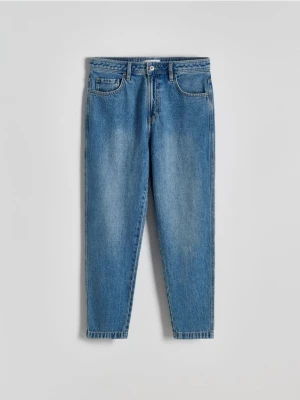 Reserved - Jeansy carrot fit - niebieski