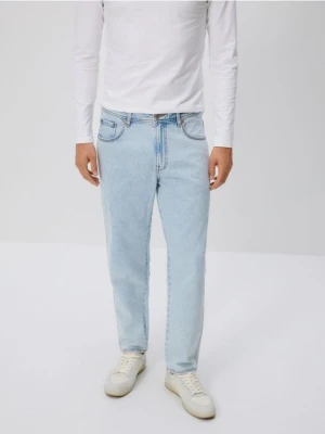 Reserved - Jeansy carrot fit - niebieski