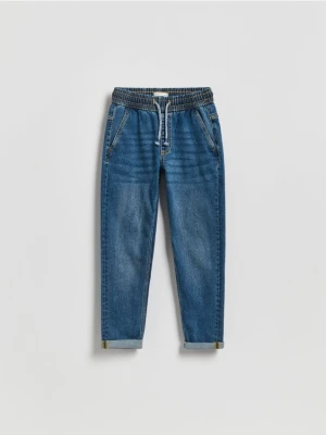 Reserved - Jeansy carrot fit - niebieski