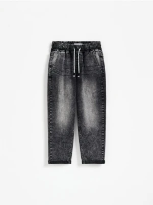 Reserved - Jeansy carrot fit - szary