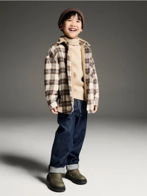 Reserved - Jeansy Carrot - granatowy