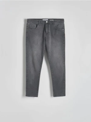 Reserved - Jeansy carrot slim - jasnoszary