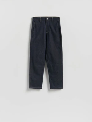 Reserved - Jeansy chino slim fit - granatowy