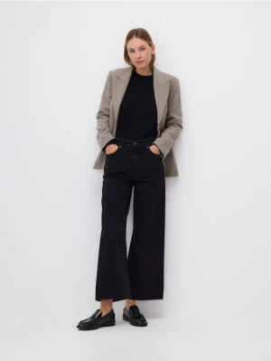 Reserved - Jeansy culotte - czarny