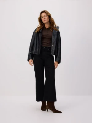 Reserved - Jeansy culotte - czarny