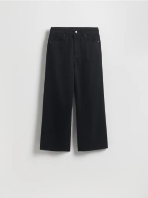 Reserved - Jeansy culotte - czarny