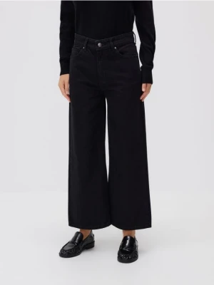 Reserved - Jeansy culotte - czarny