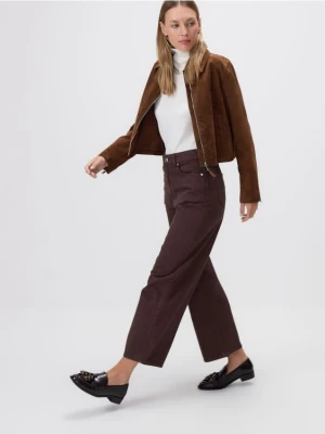 Reserved - Jeansy culotte - dark grey jeans