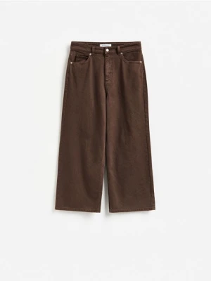 Reserved - Jeansy culotte - dark grey jeans