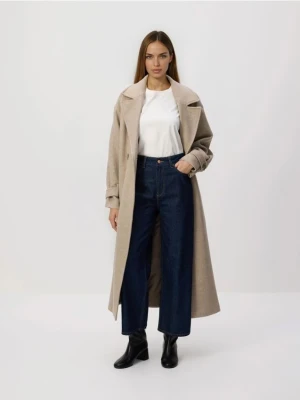 Reserved - Jeansy culotte - granatowy