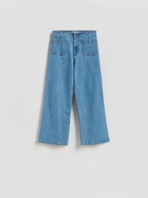 Reserved - Jeansy culotte - niebieski