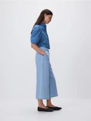 Reserved - Jeansy culotte - niebieski