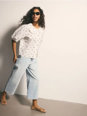 Reserved - Jeansy culotte - niebieski