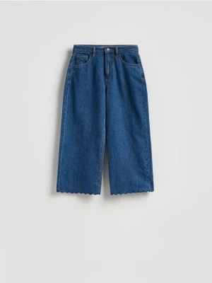 Reserved - Jeansy culotte - niebieski