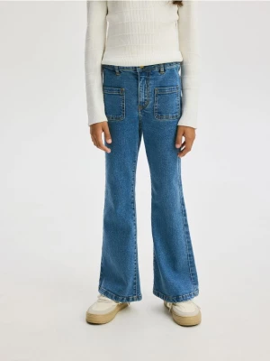 Reserved - Jeansy extra bootcut - niebieski