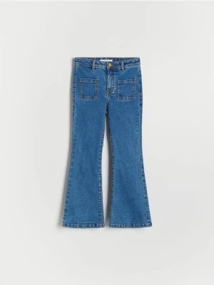 Reserved - Jeansy extra bootcut - niebieski