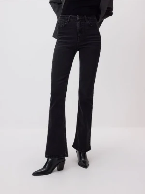 Reserved - Jeansy flare bootcut - czarny