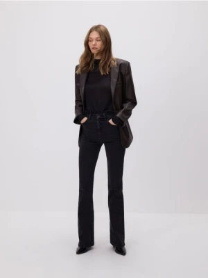 Reserved - Jeansy flare bootcut - czarny