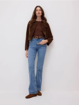 Reserved - Jeansy flare bootcut - niebieski